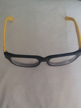 Ray-Ban Black Frame Glasses with Yellow Temples